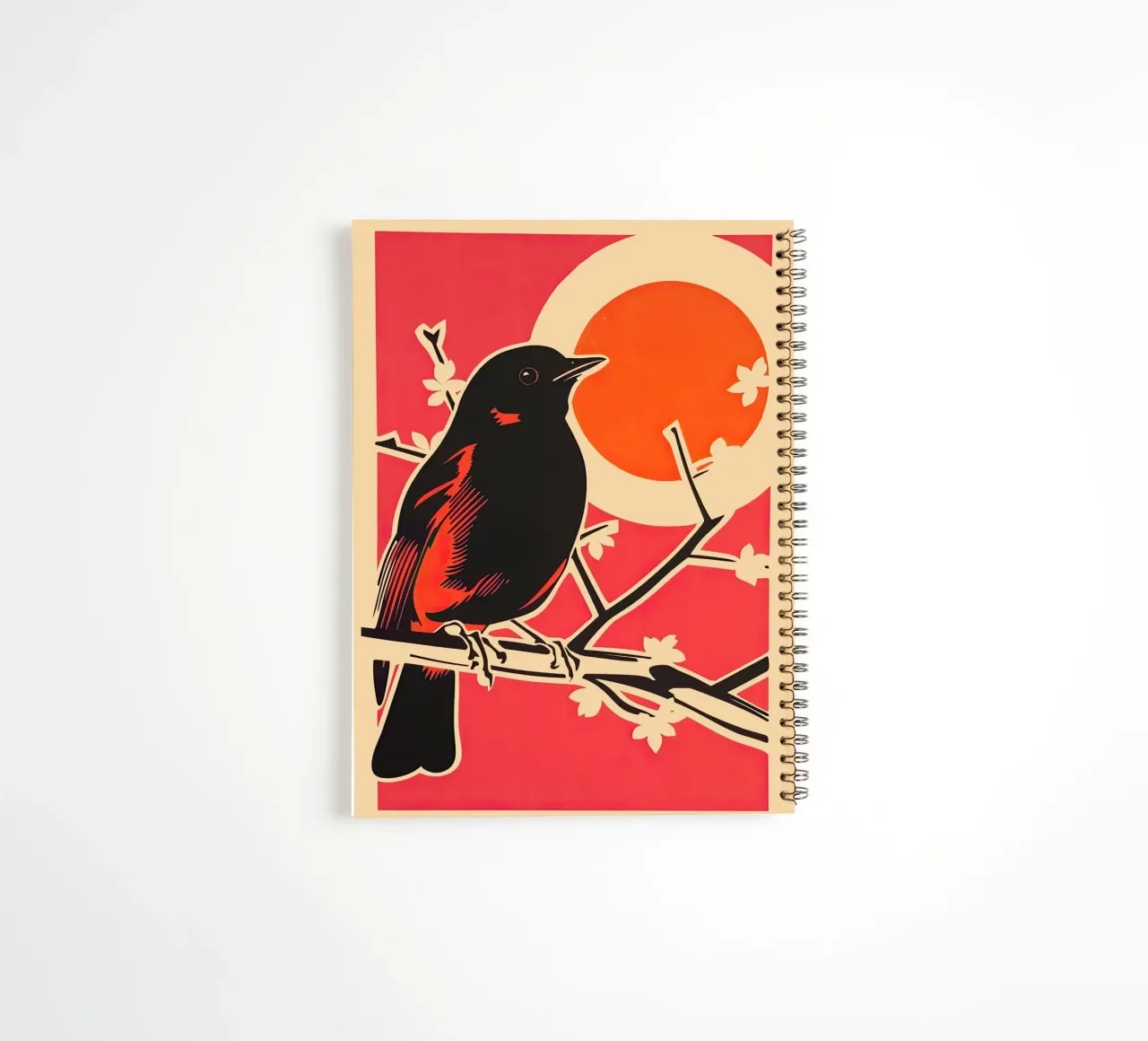 Bird on the Branch spiral notebook by DaarbyN