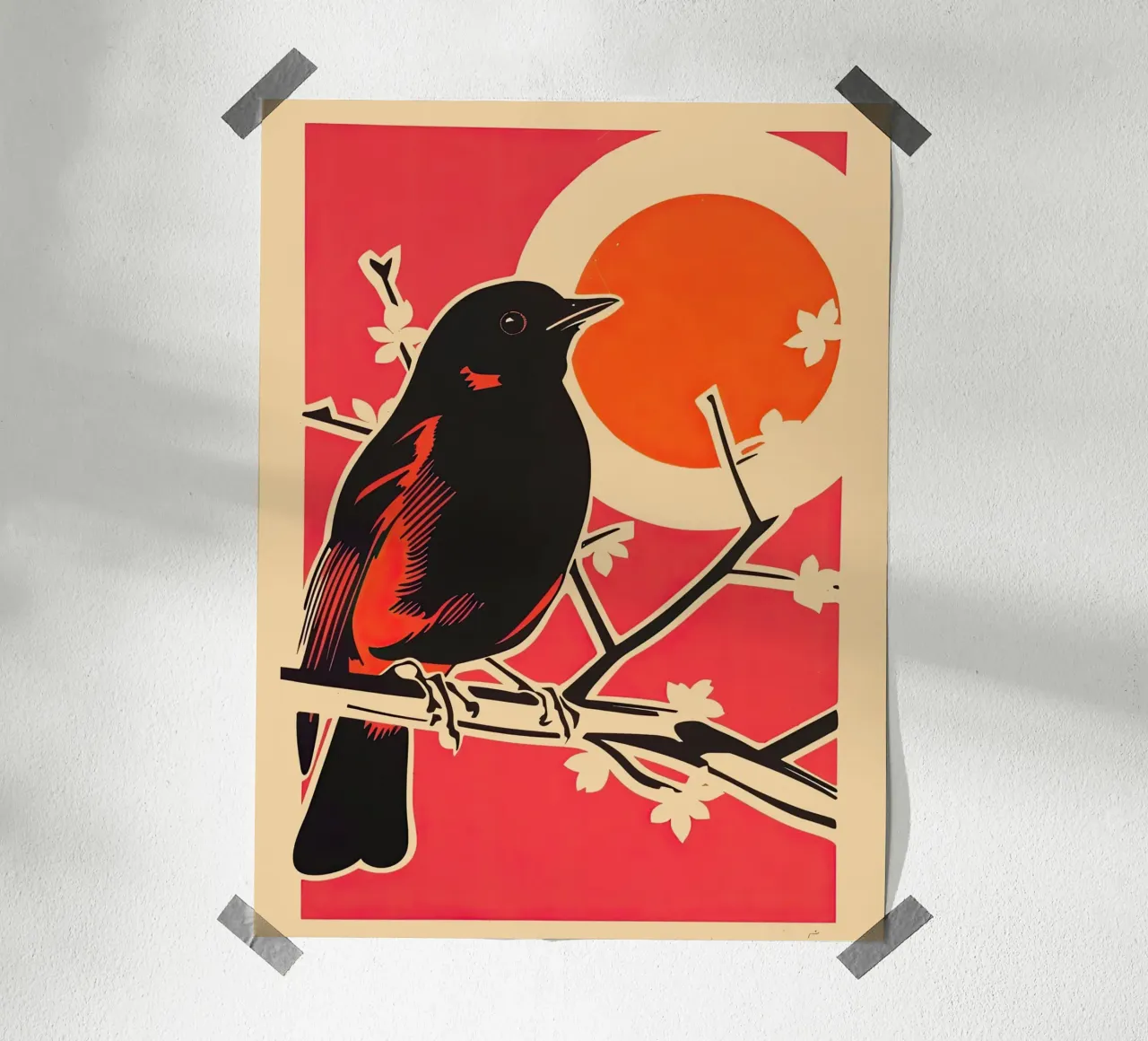 Bird on the Branch hahnemühle by DaarbyN