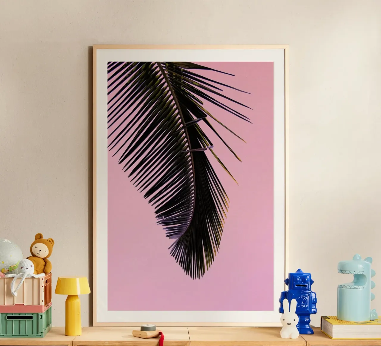 Tropicana Pink by @BineArnold poster con telaio in legno da EyeEm Mobile GmbH