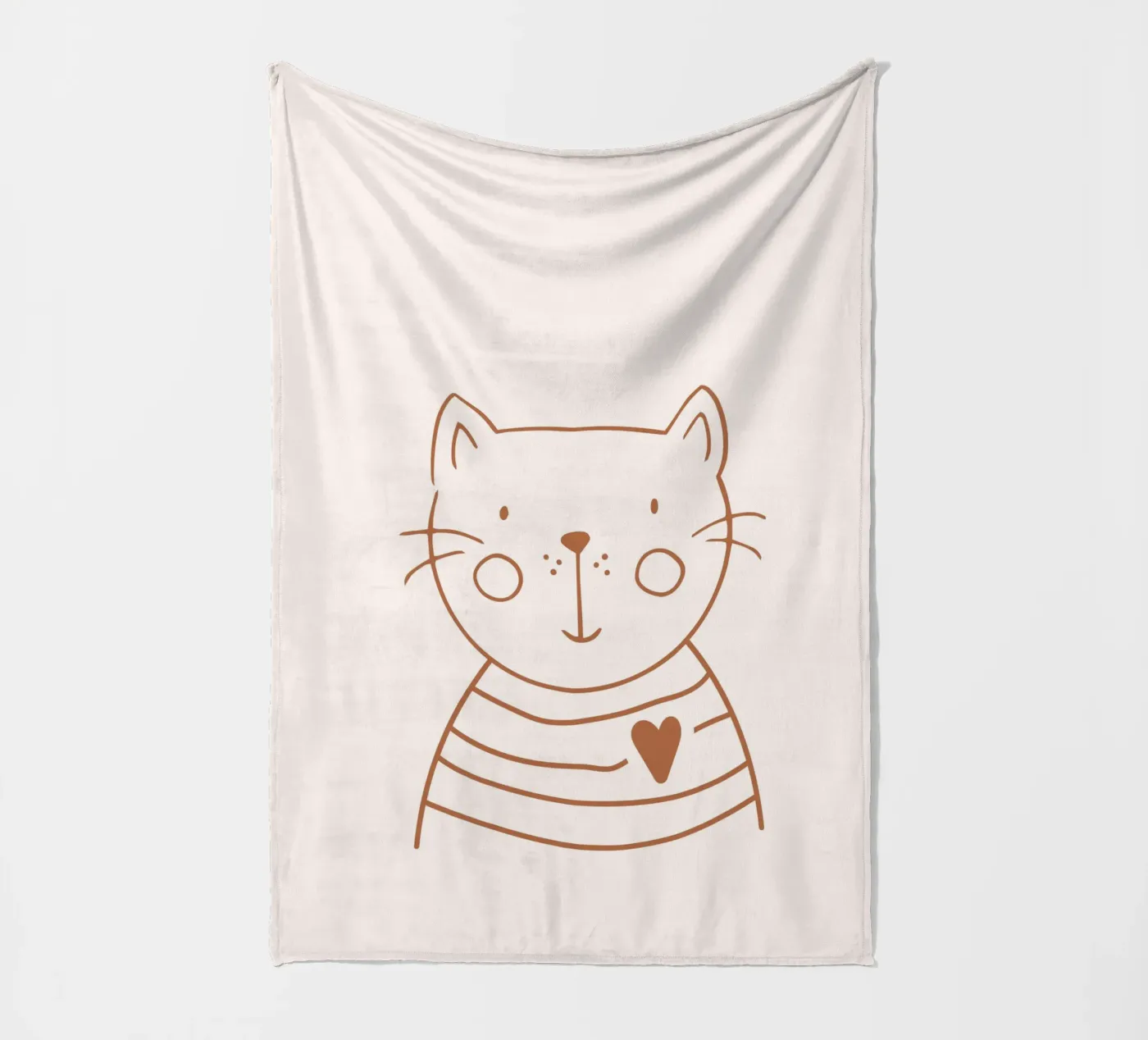 Kat fleecedeken van KRUTH DESIGN