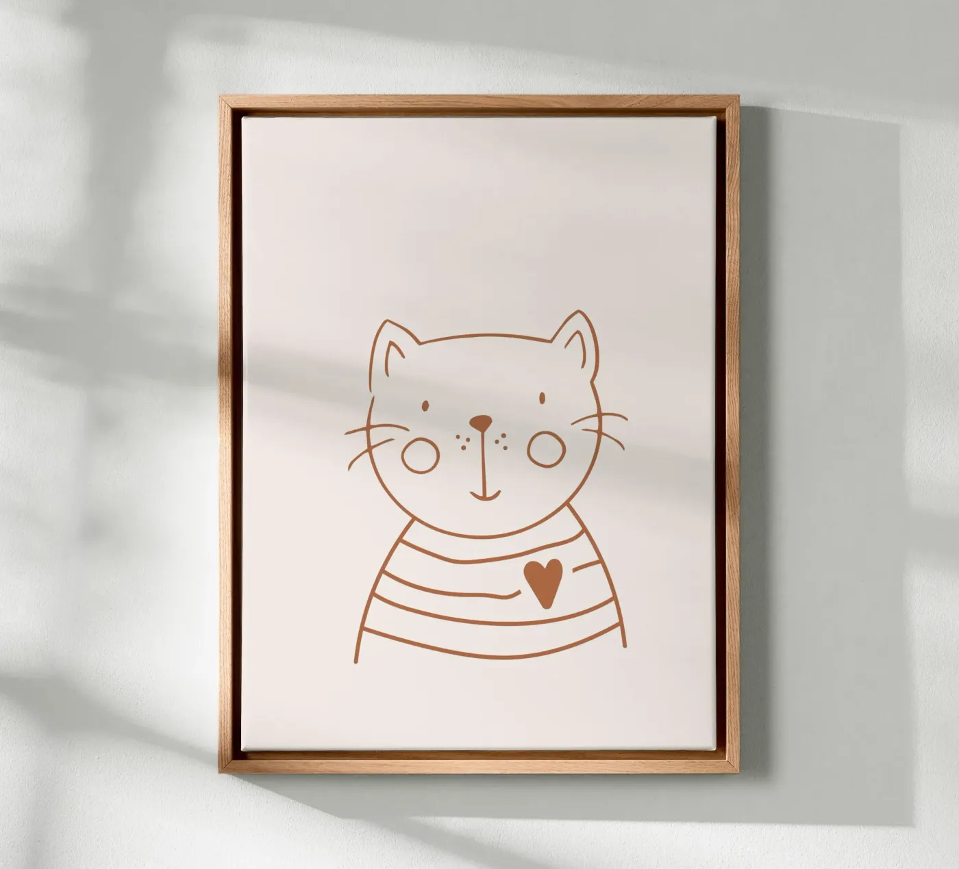 Cat canvas by KRUTH DESIGN