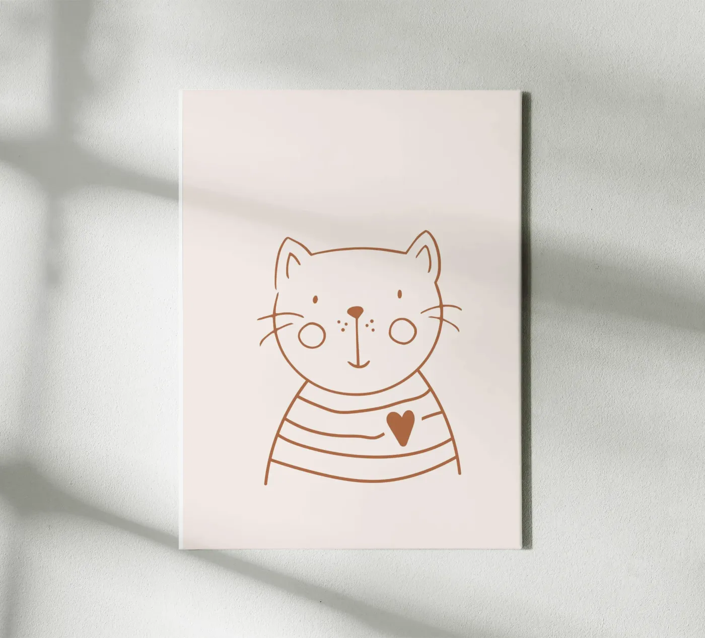Cat canvas by KRUTH DESIGN