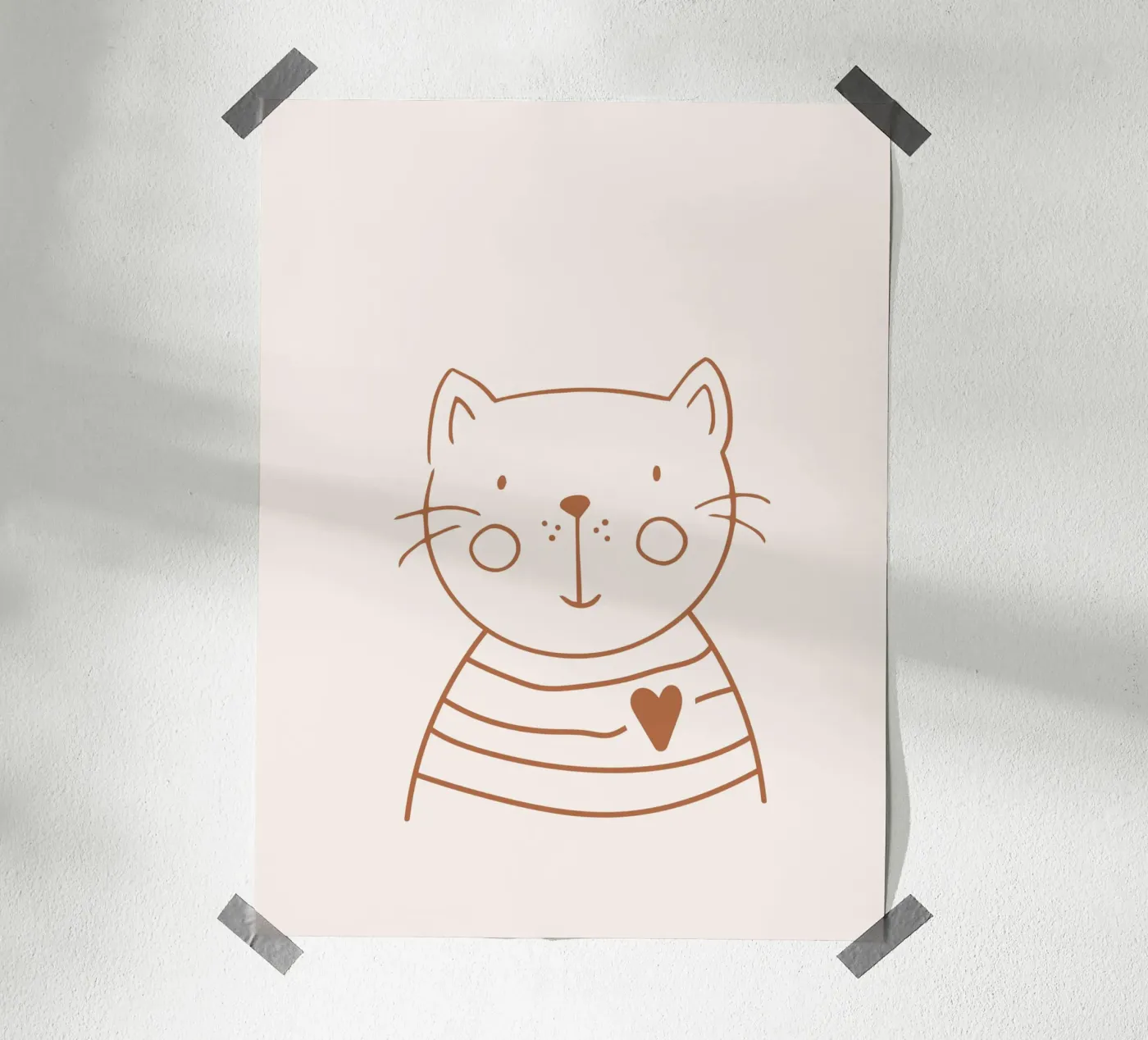 Cat poster by KRUTH DESIGN