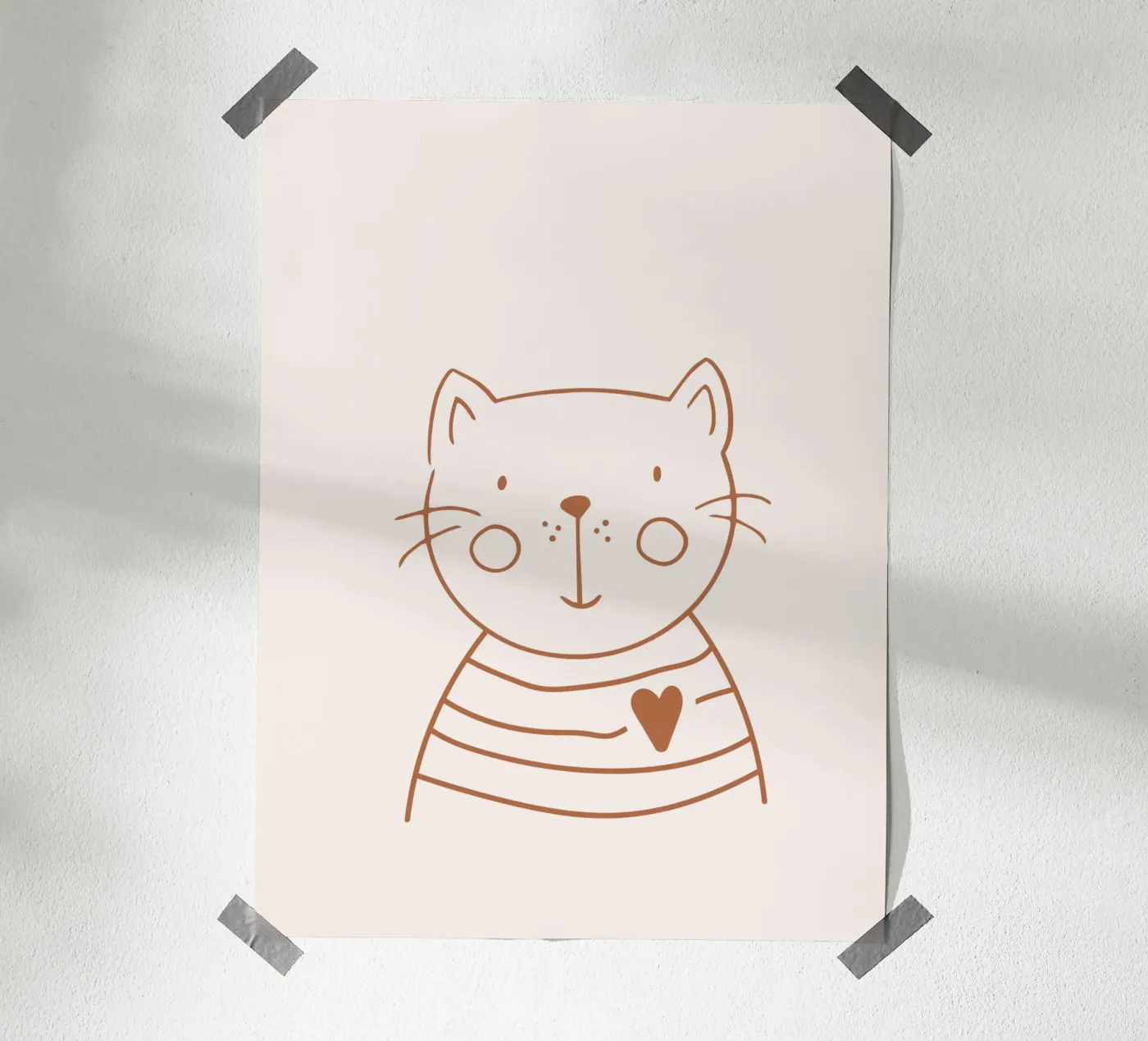 Katze Poster von KRUTH DESIGN