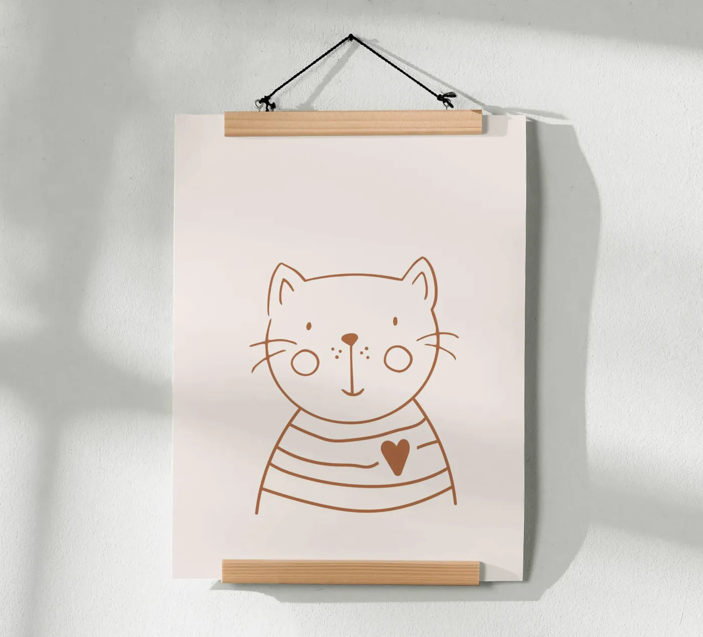 Katze Poster von KRUTH DESIGN