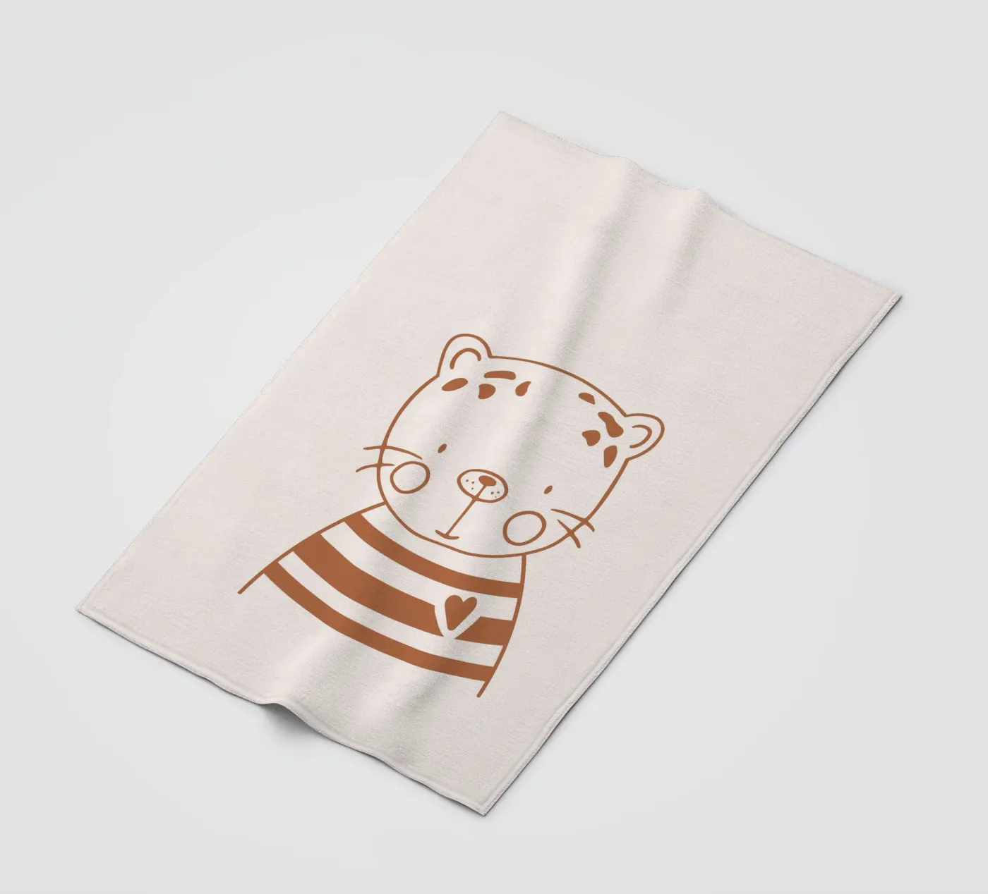 Leopard Fleecedecke von KRUTH DESIGN