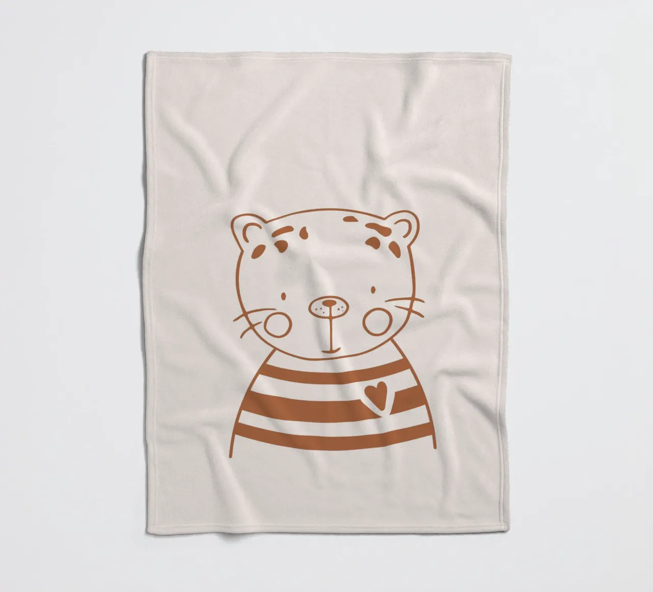 Leopard Fleecedecke von KRUTH DESIGN