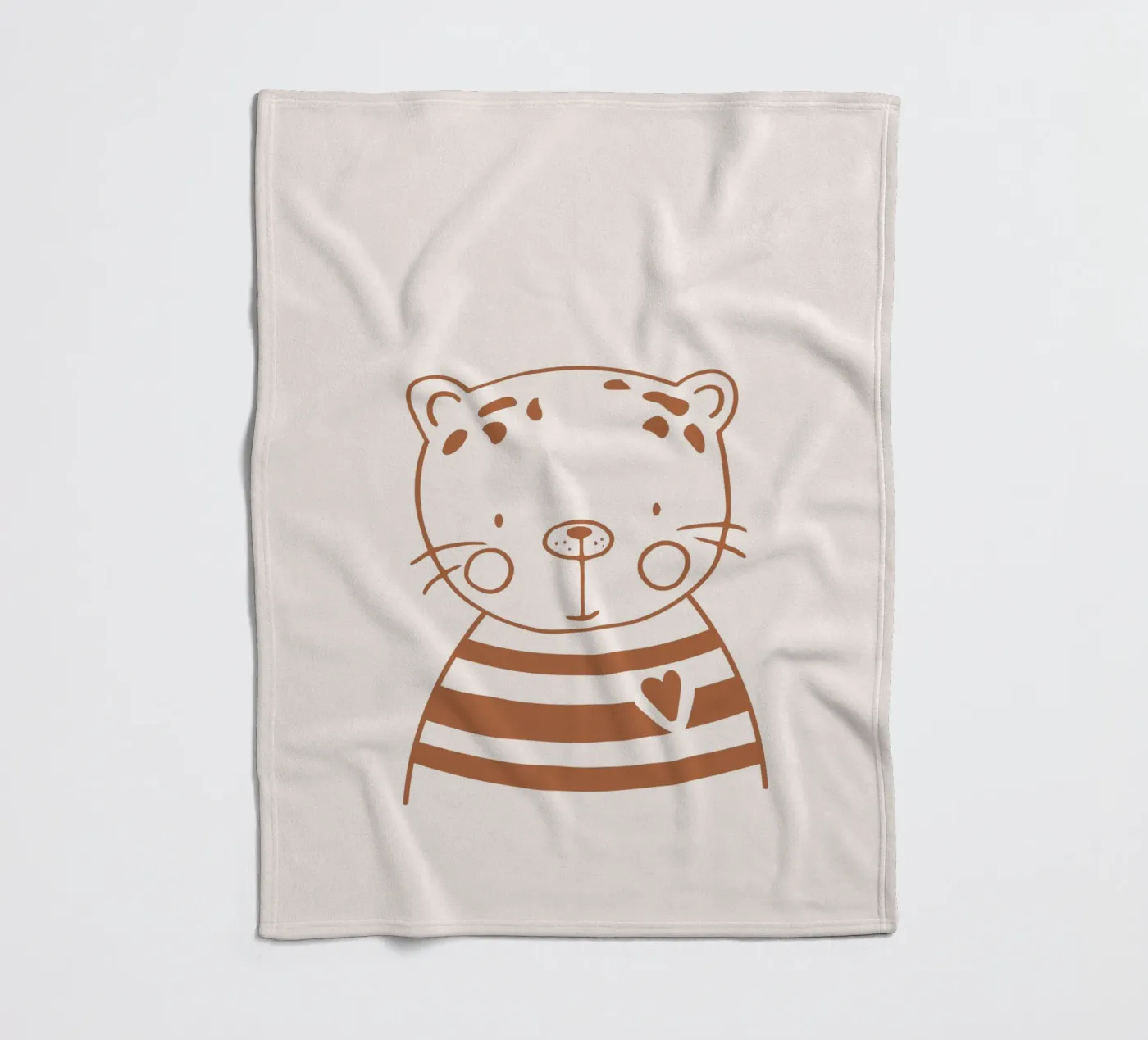 Leopard Fleecedecke von KRUTH DESIGN