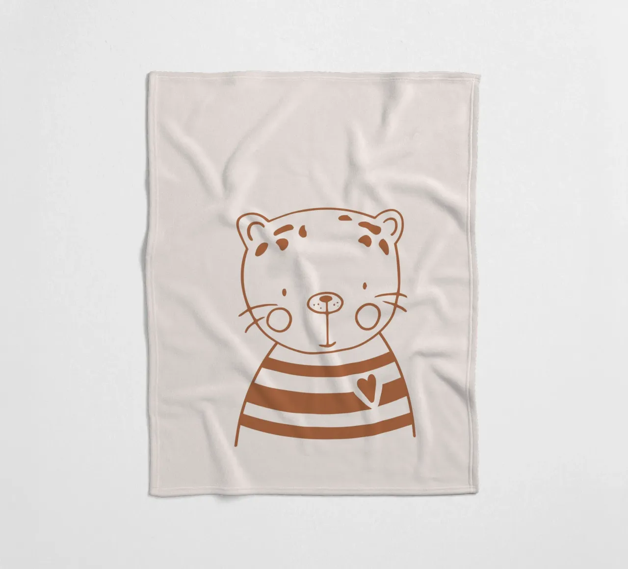 Leopard Fleecedecke von KRUTH DESIGN