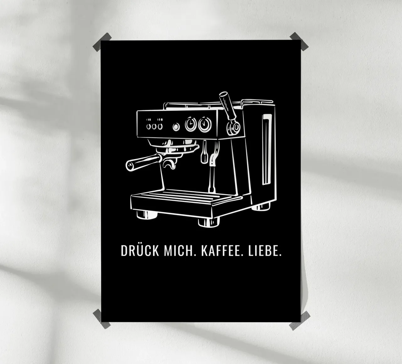 Drück mich. Kaffee. Liebe. carta hahnemühle da DigiWunderwerk