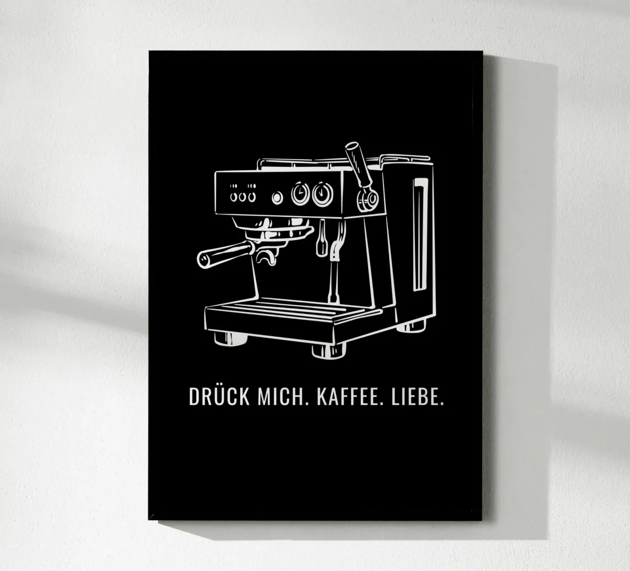 Drück mich. Kaffee. Liebe. carta hahnemühle da DigiWunderwerk