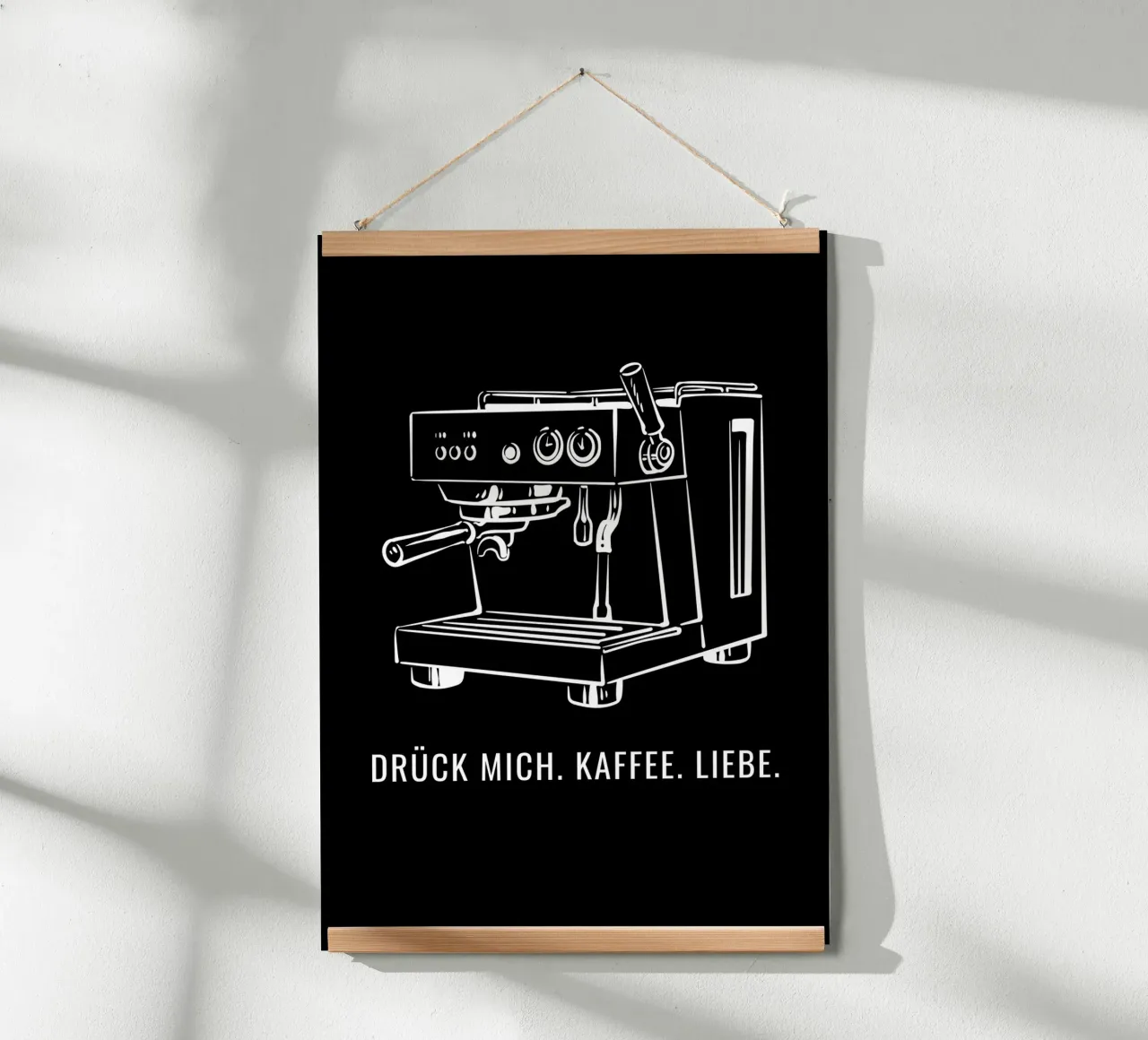 Drück mich. Kaffee. Liebe. carta hahnemühle da DigiWunderwerk