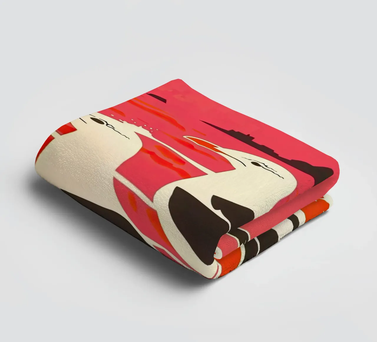 Zeemeeuwen in de zee Golf II badhanddoek van DaarbyN