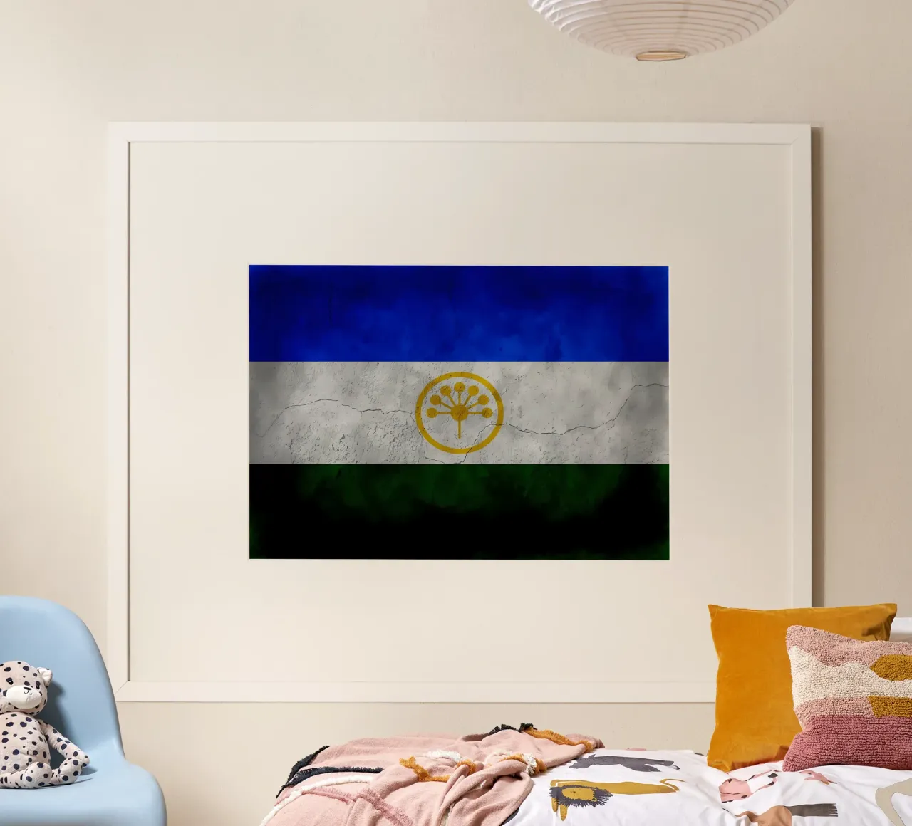 Bandiera vintage del Bashkortostan poster da Joshua A Holmes