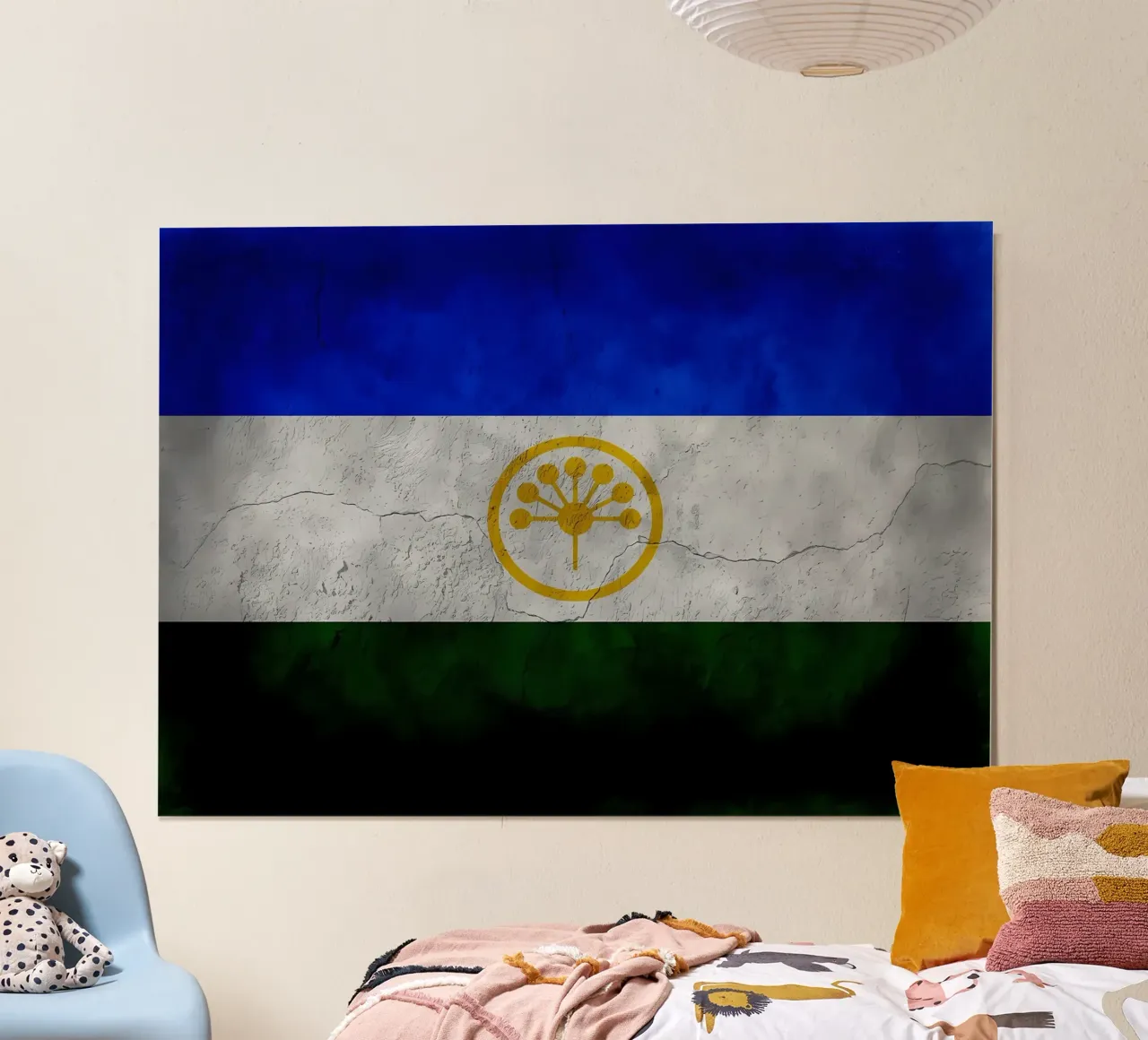 Bandiera vintage del Bashkortostan poster da Joshua A Holmes