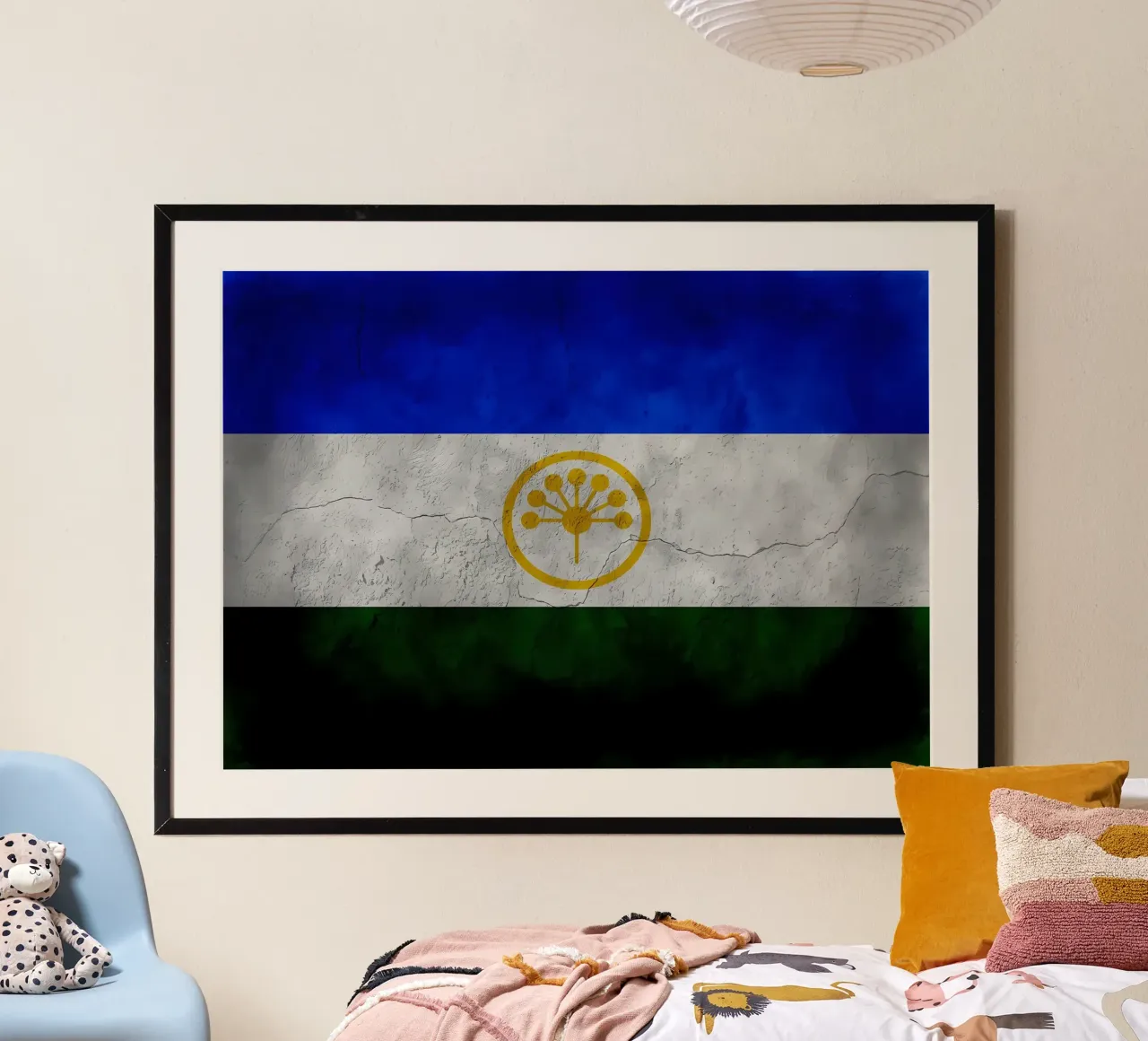 Bandiera vintage del Bashkortostan poster da Joshua A Holmes