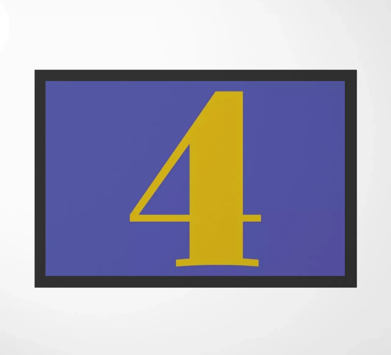 Blue Number 4 zerbino da Studio One