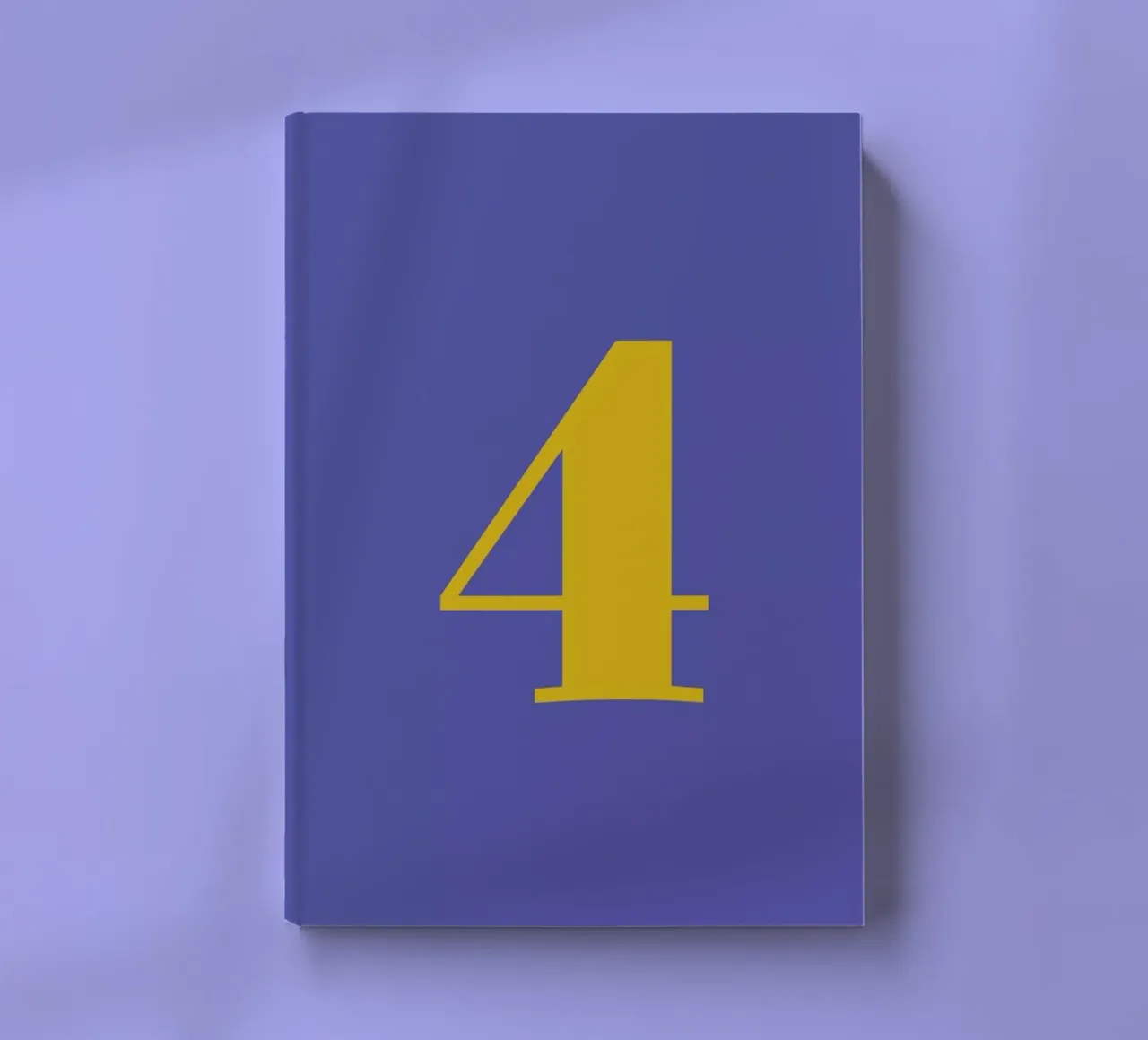 Blue Number 4 notebook by Studio One