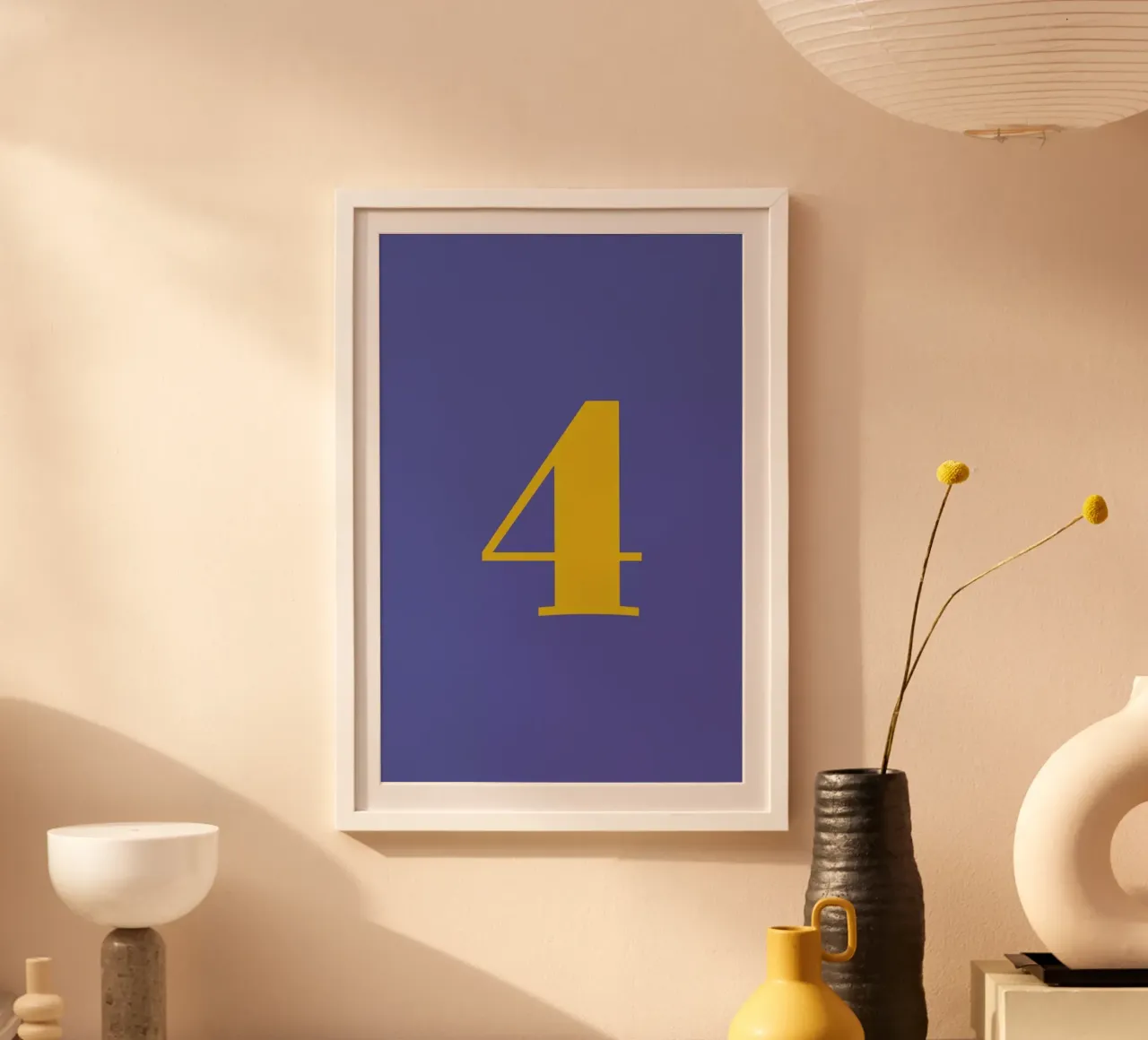 Blue Number 4 Hahnemühle von Studio One