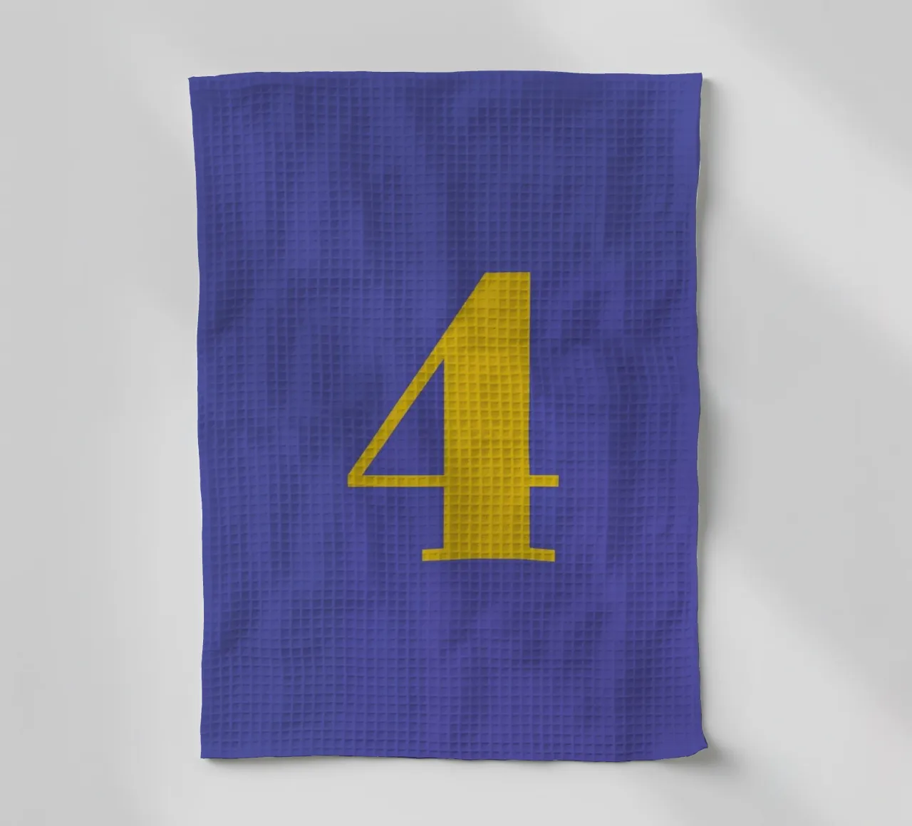 Blue Number 4 canovaccio da cucina da Studio One