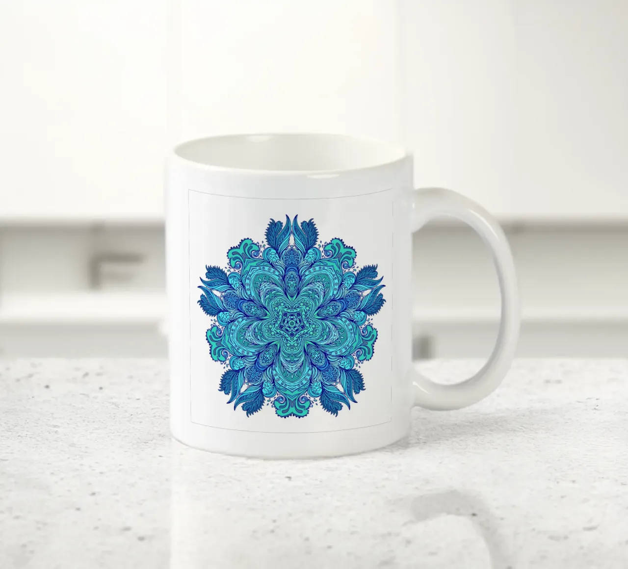 Mandala floreale tazza in ceramica da Spiritual Touch