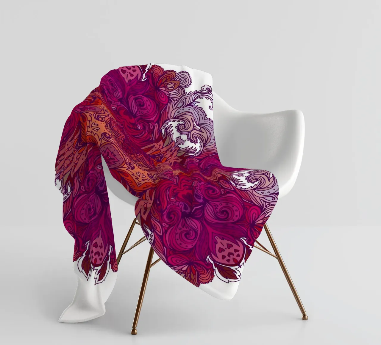 Floral Mandala fleece blanket by Spiritual Touch