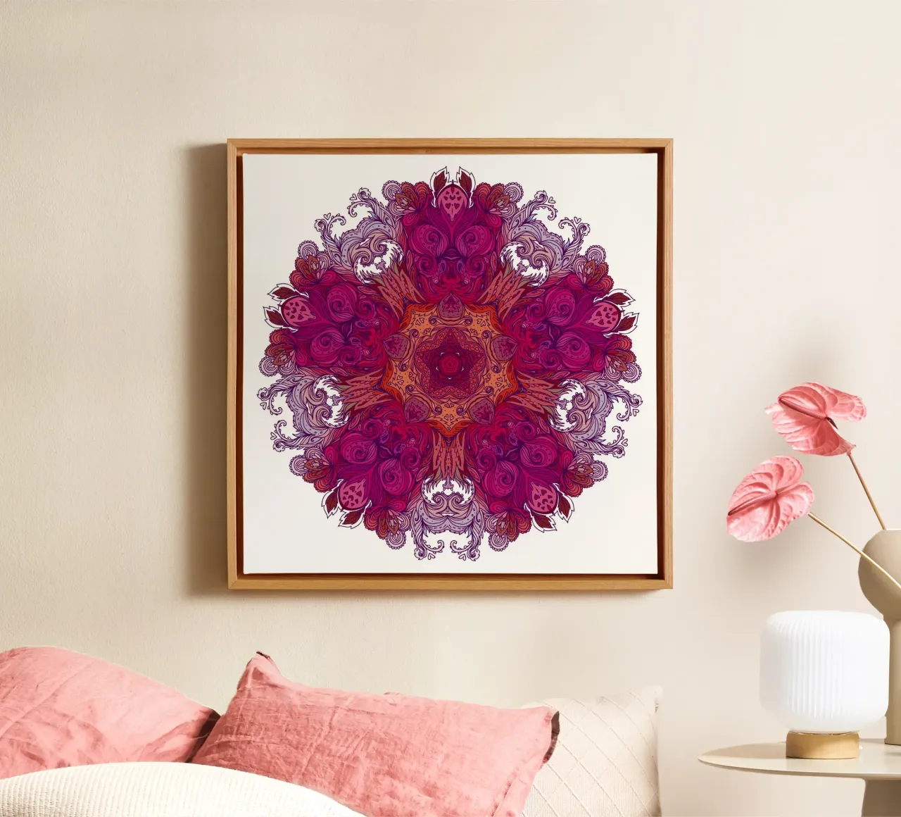 Floral Mandala canvas by Spiritual Touch