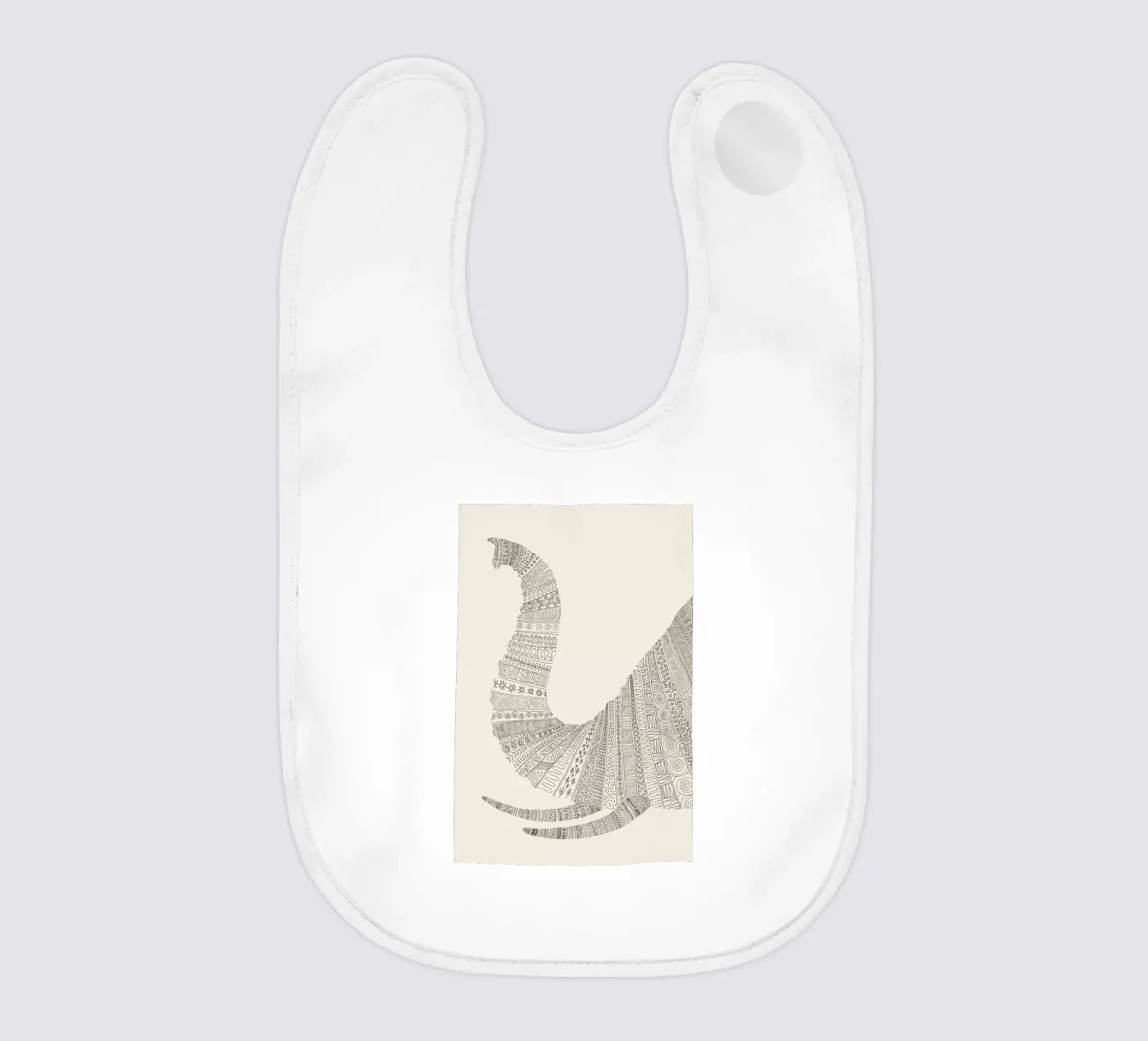 Elephant 01 baby bib by Florent Bodart
