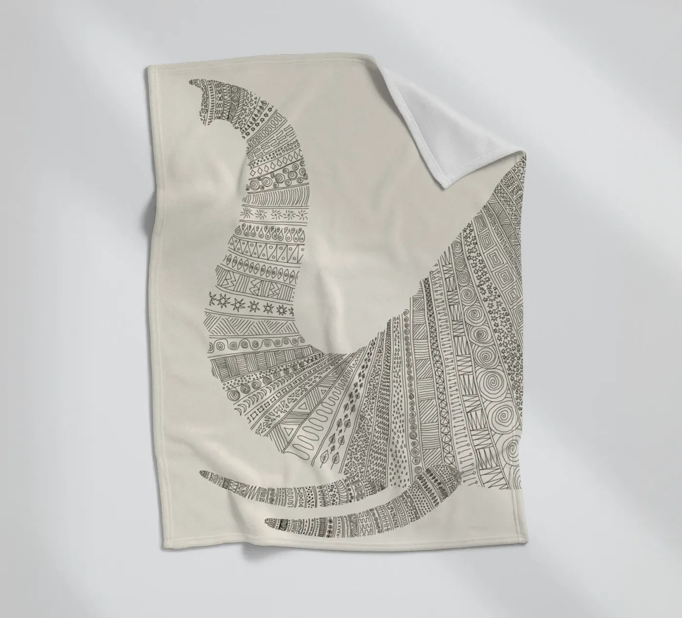 Elephant 01 Fleecedecke von Florent Bodart