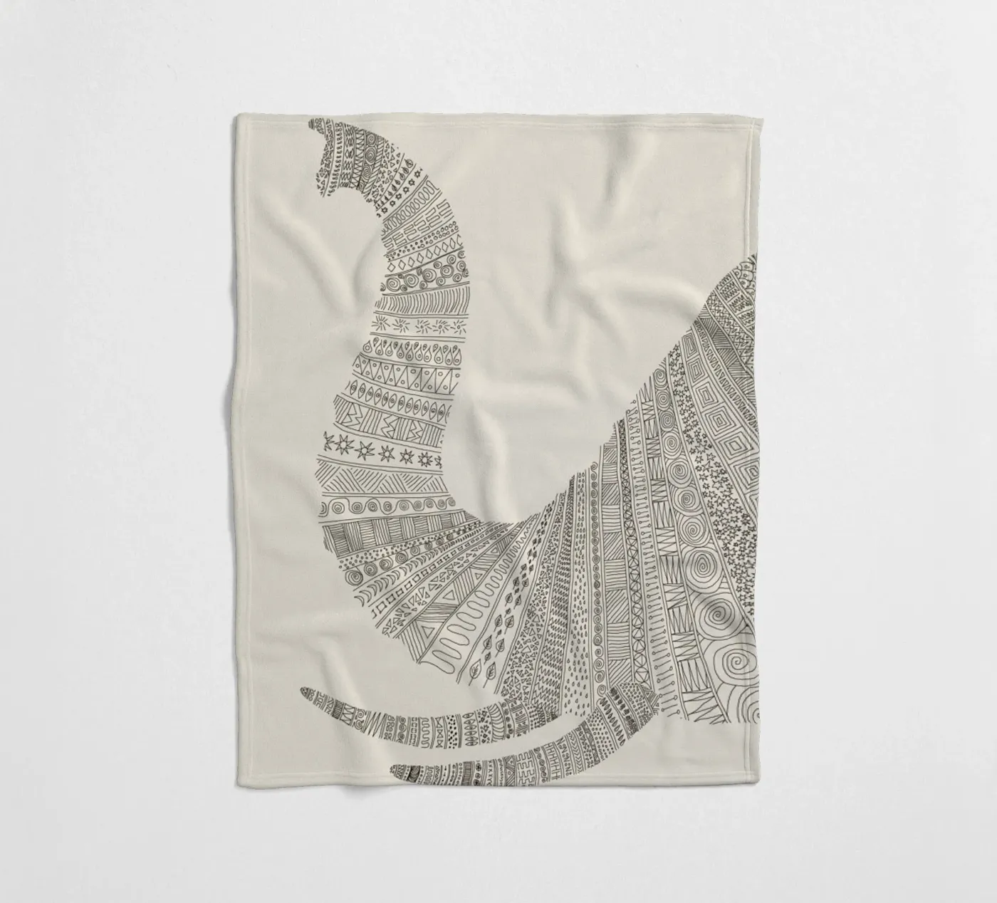 Elephant 01 Fleecedecke von Florent Bodart