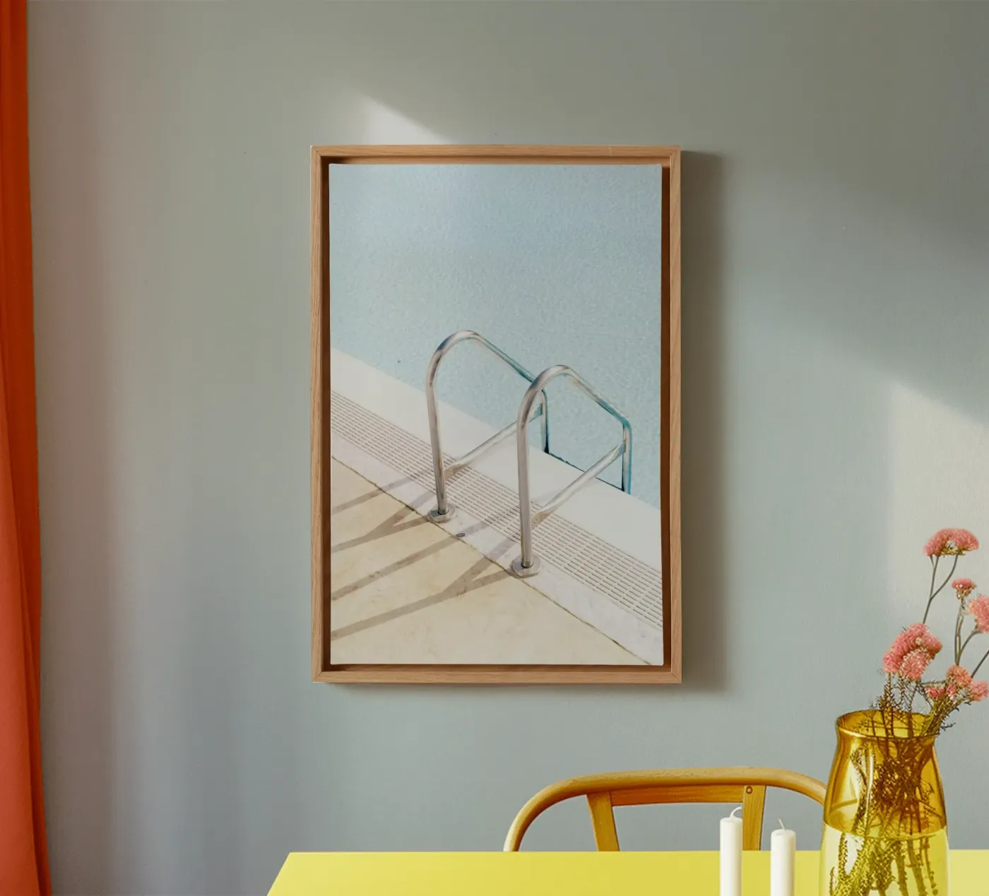 Poolside Leinwand von Picture On The Fridge