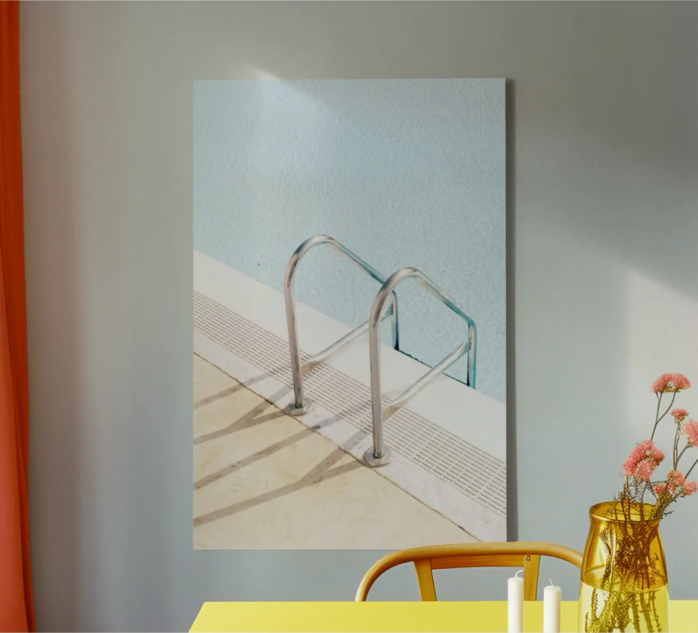 Poolside Leinwand von Picture On The Fridge