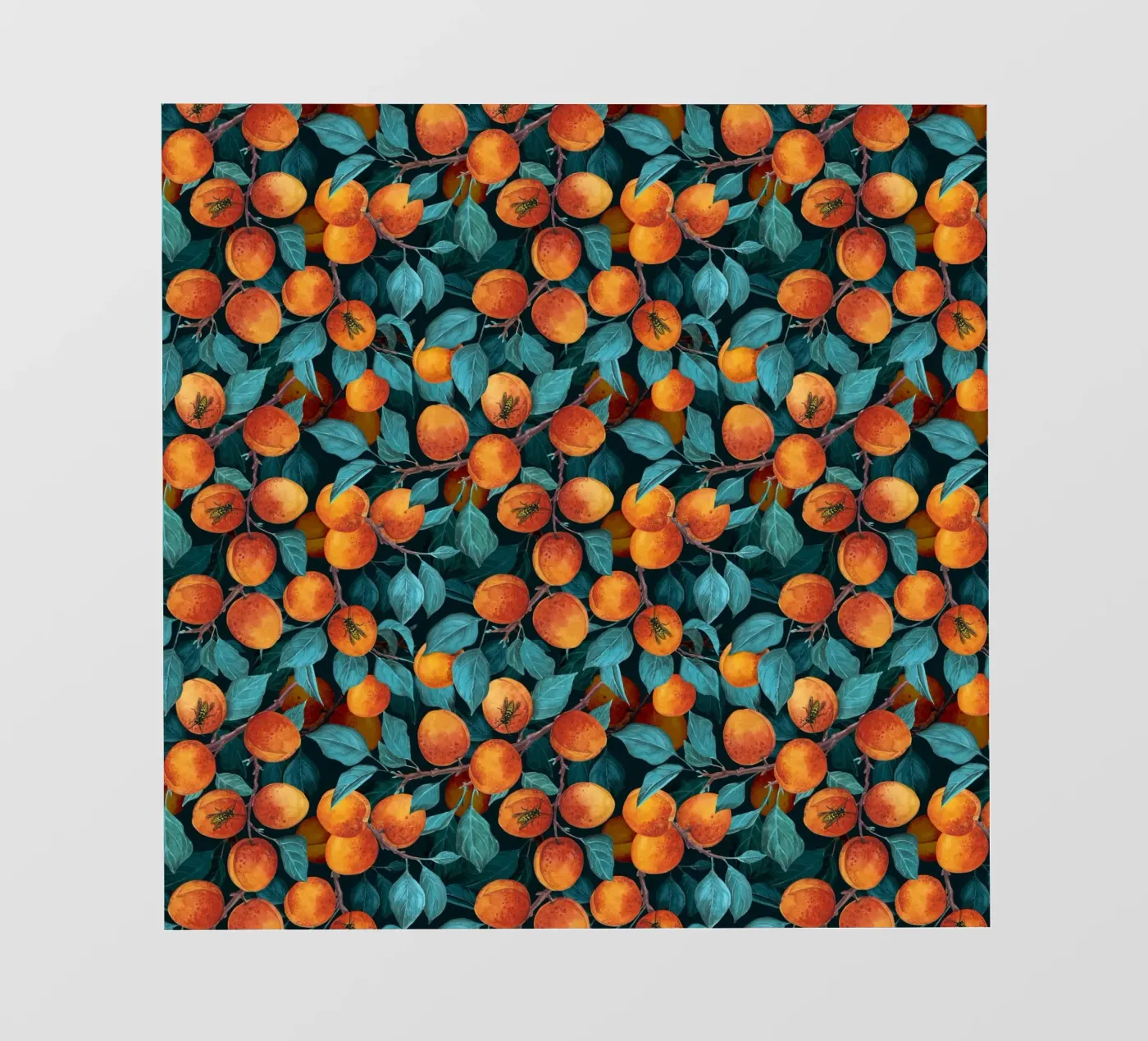 Apricot garden fotobehang van Painted Nature