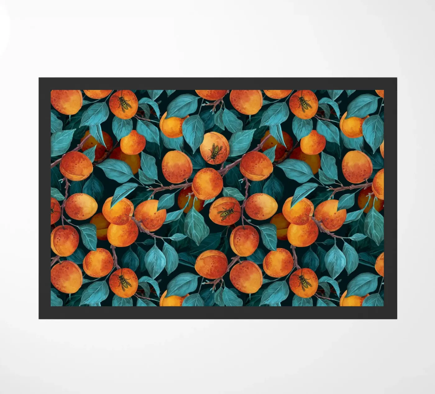 Apricot garden Fußmatte von Painted Nature