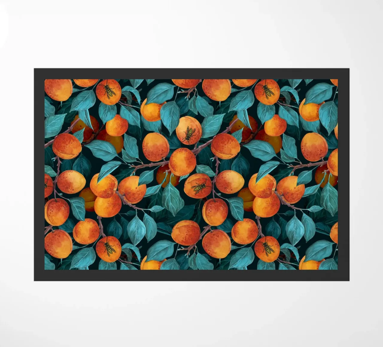 Abrikozentuin deurmat van Painted Nature