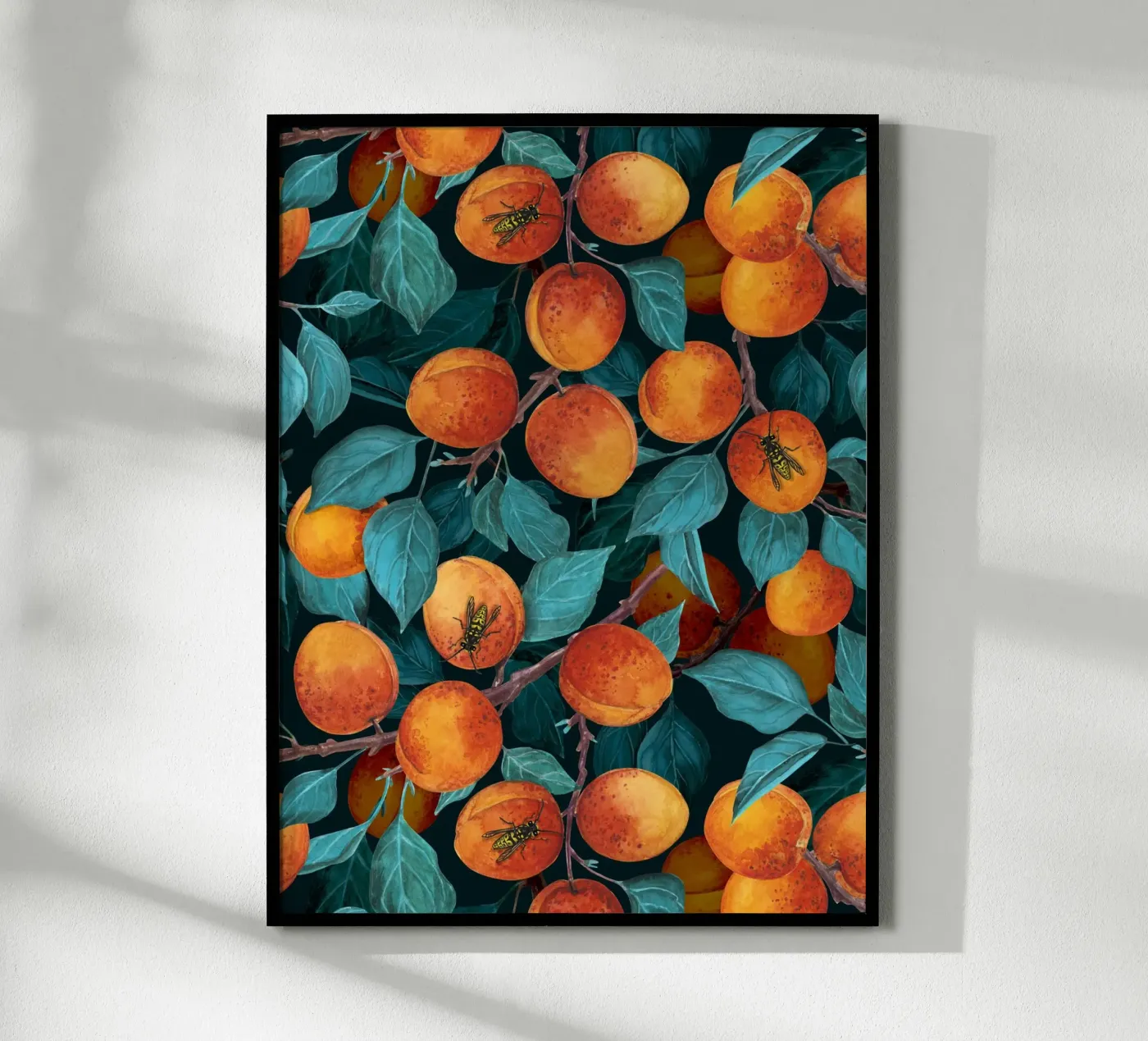 Apricot garden poster van Painted Nature