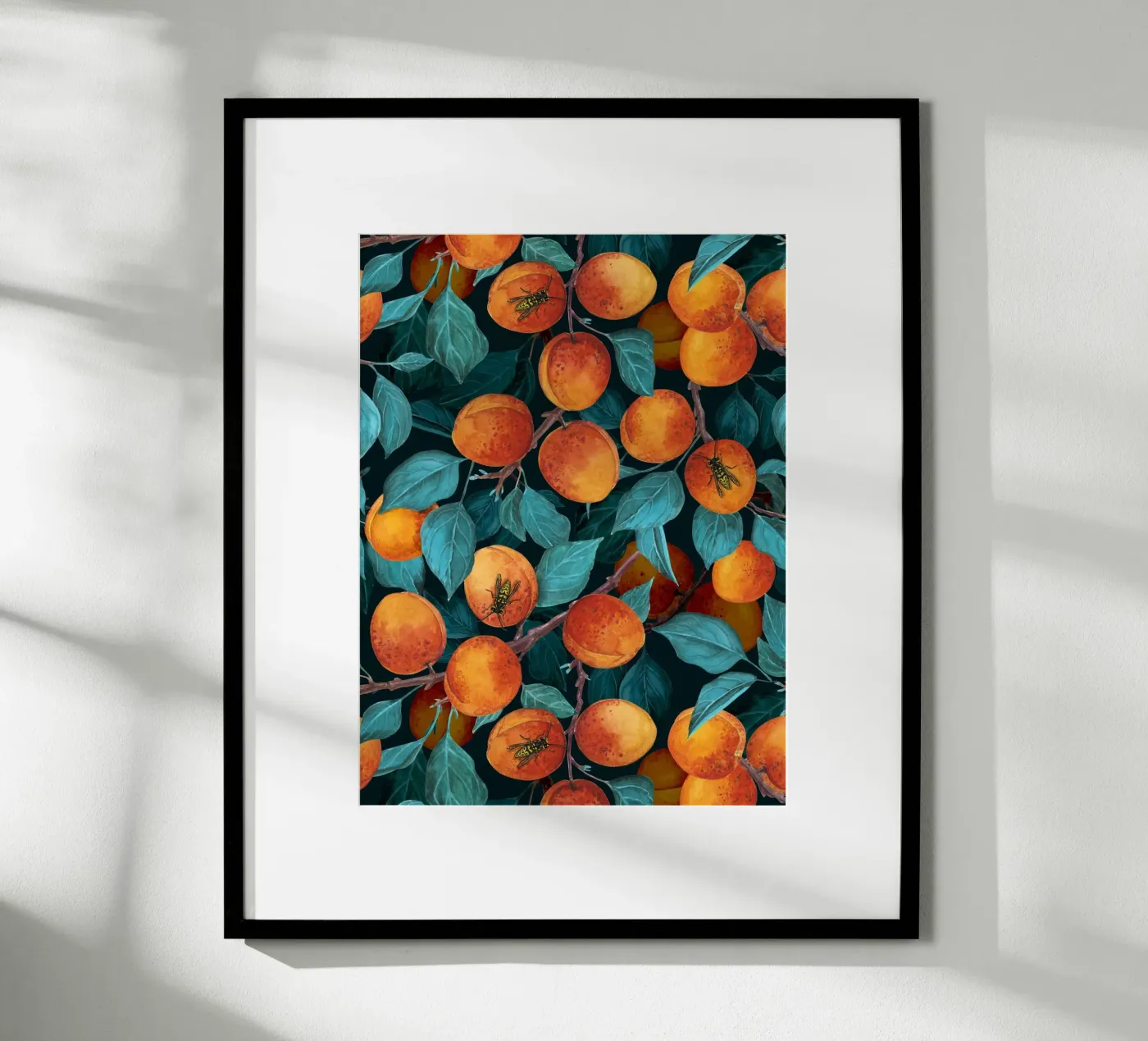 Apricot garden poster van Painted Nature