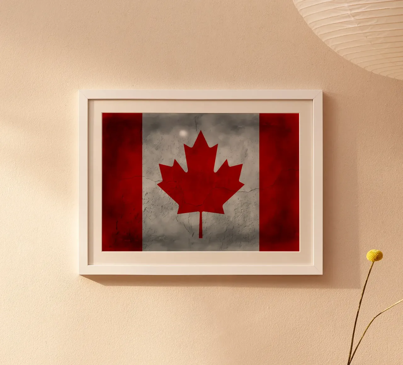 Bandiera vintage del Canada poster da Joshua A Holmes