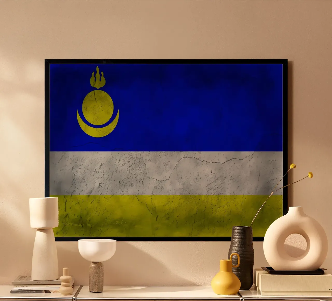 Bandiera d'epoca della Buryatia poster da Joshua A Holmes