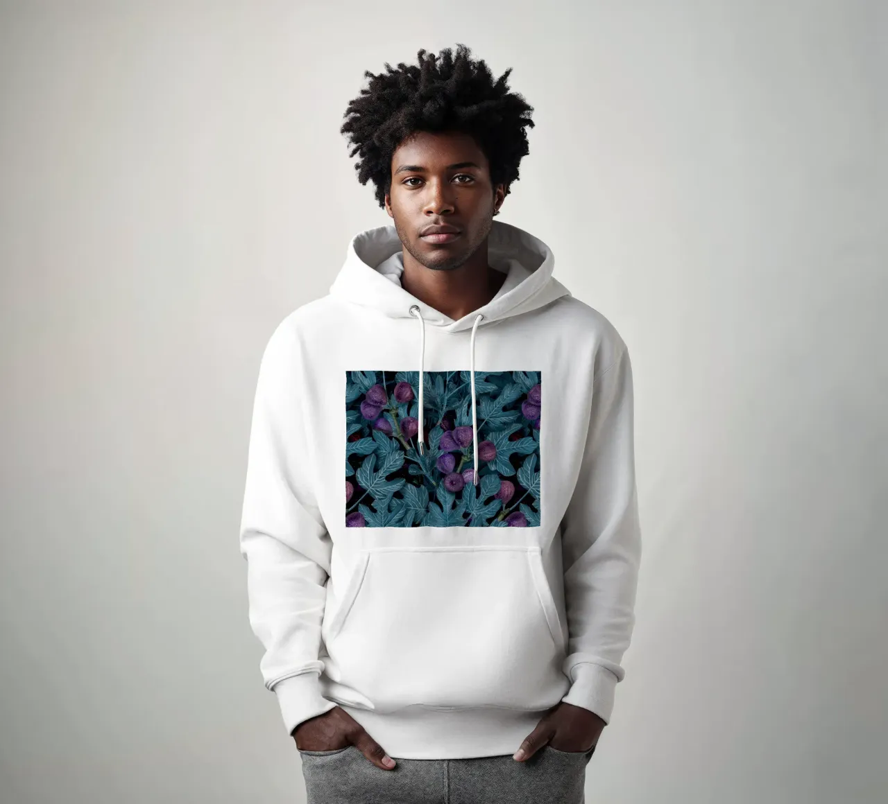 Fichi felpa con cappuccio da Painted Nature