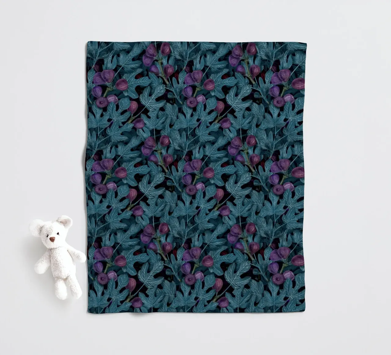 Feigen Fleecedecke von Painted Nature