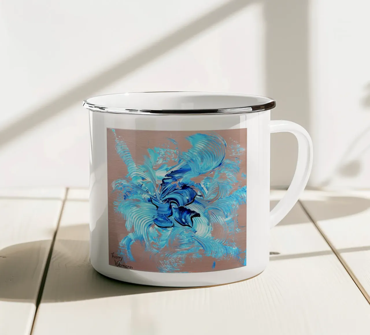 3D DREAM tazza in smalto da Thierry Vobmann Abstract painting