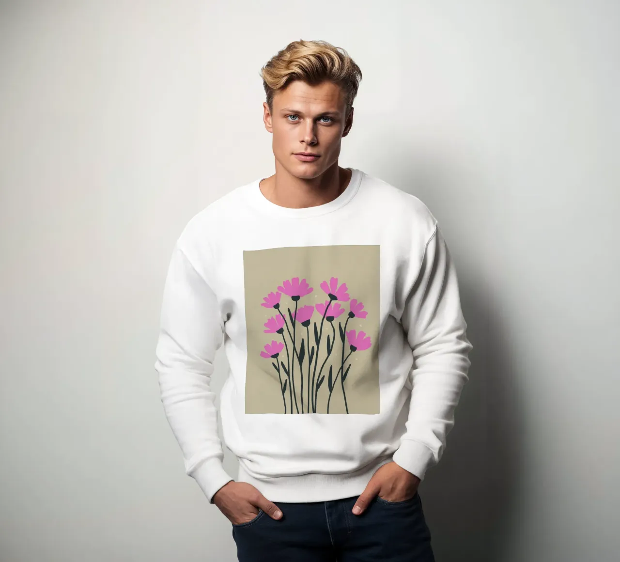 Fiori rosa felpa da Wackapacka