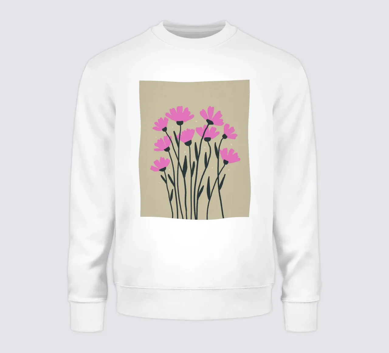 Fiori rosa felpa da Wackapacka