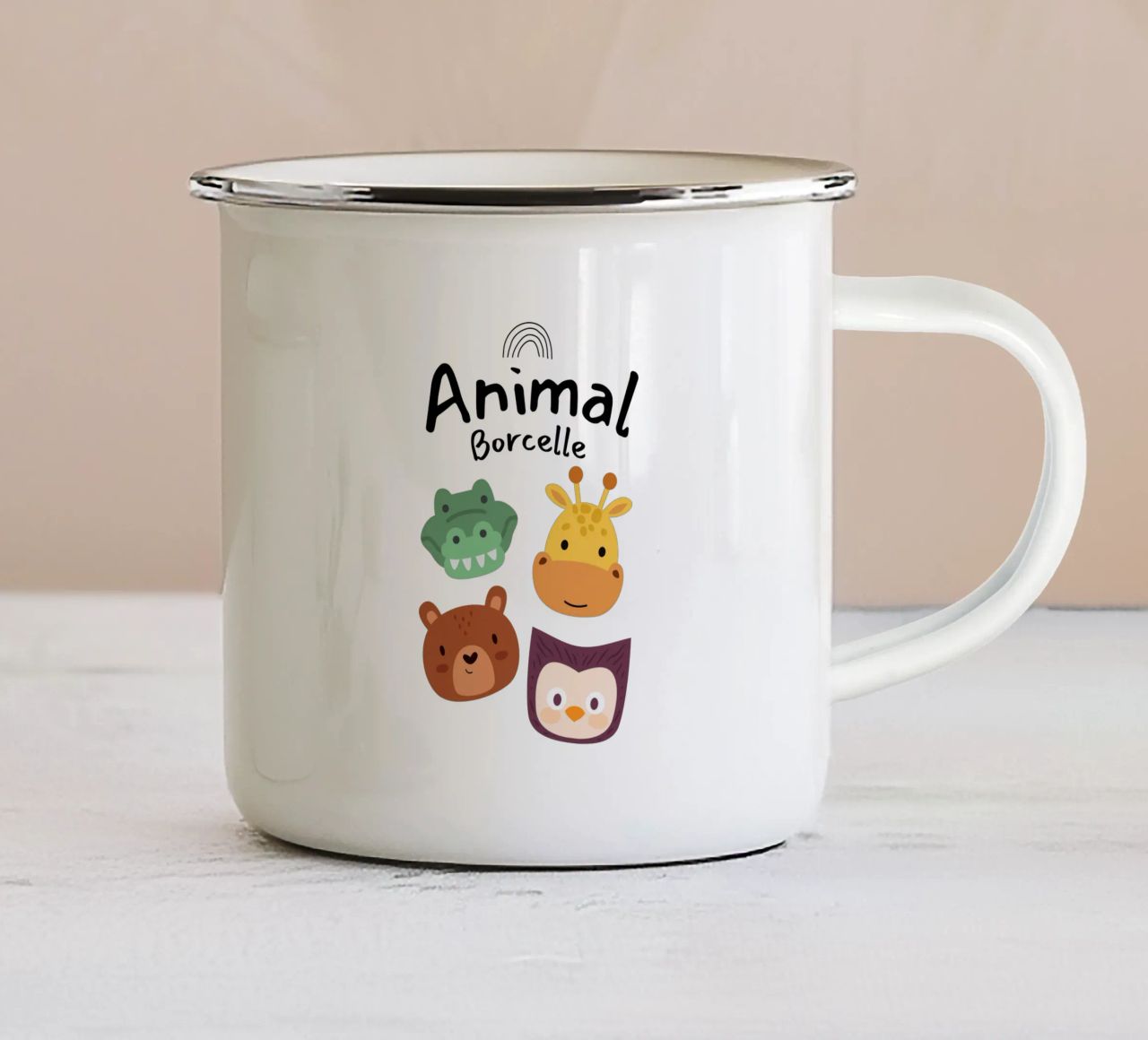 animale borcelle tazza in smalto da khoailang