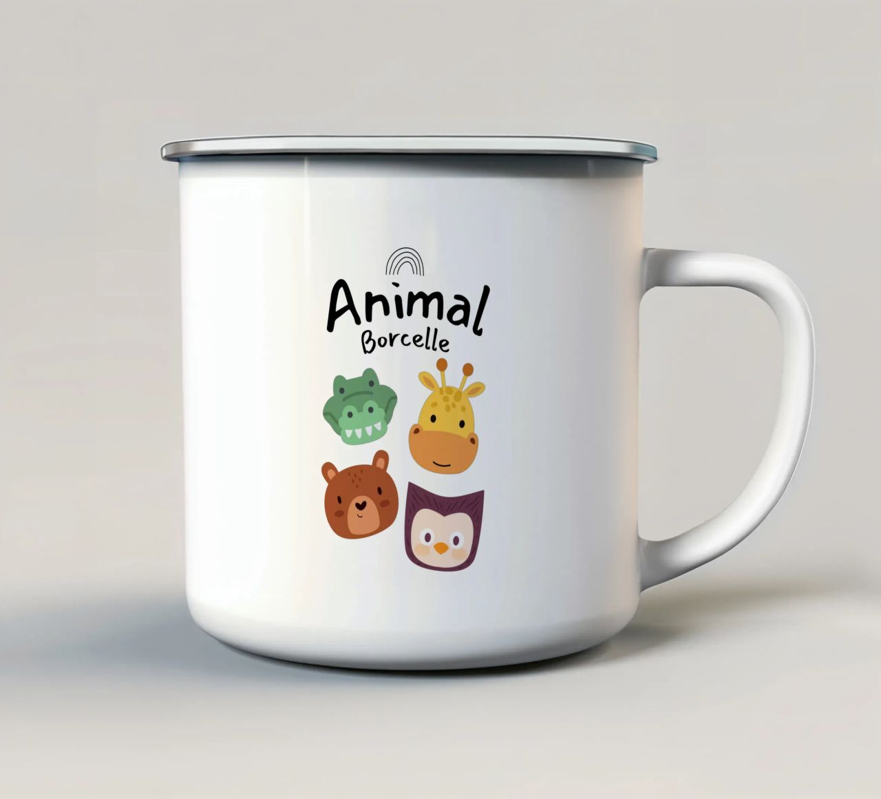 animale borcelle tazza in smalto da khoailang