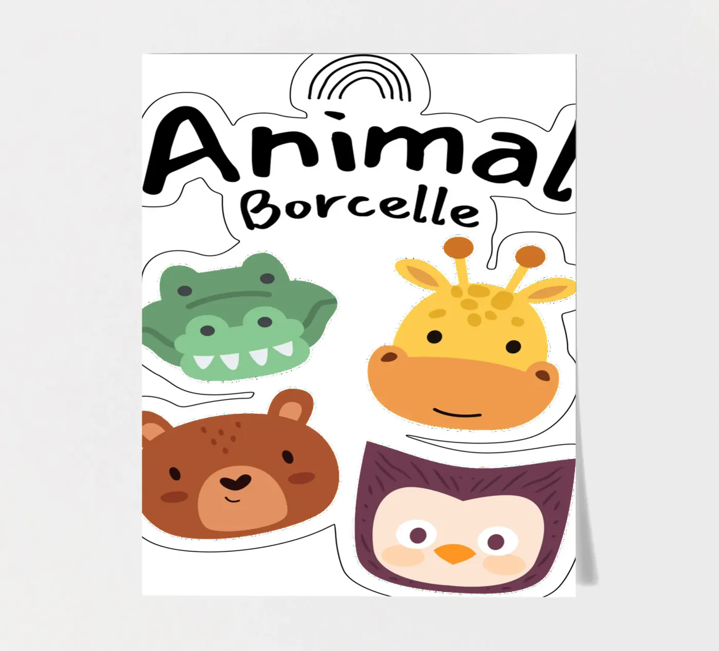 dier borcelle stickervel van khoailang