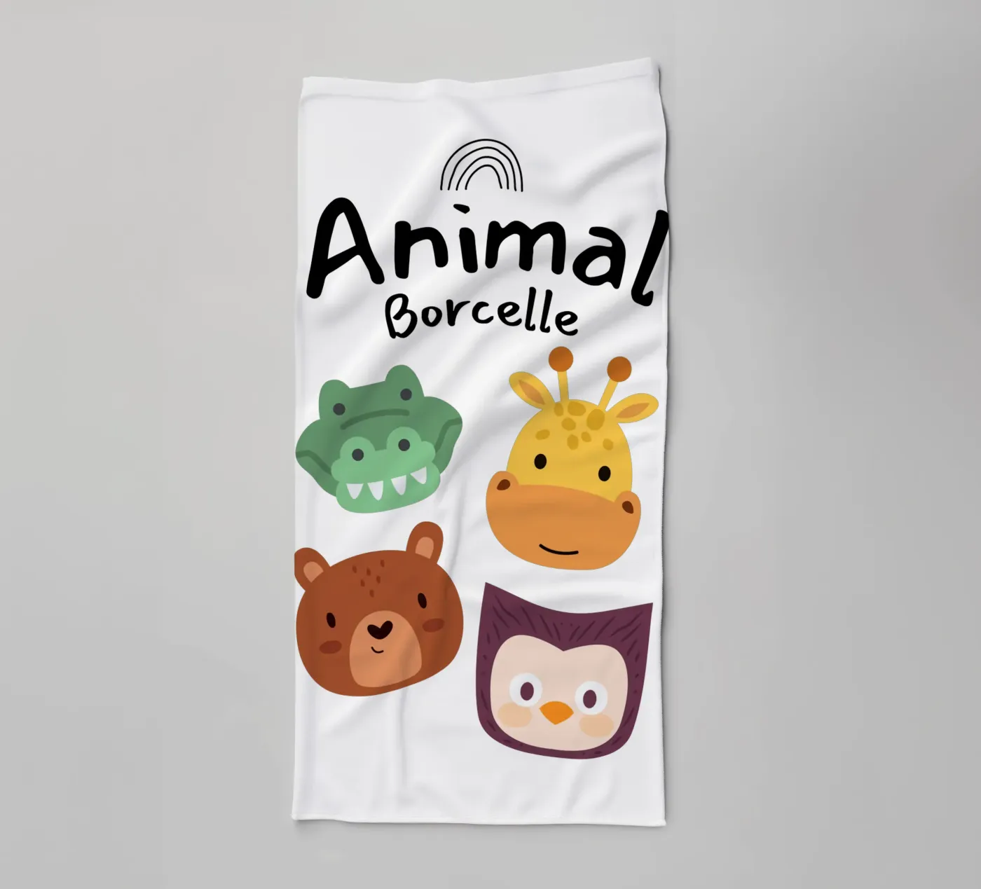 animal borcelle badhanddoek van khoailang