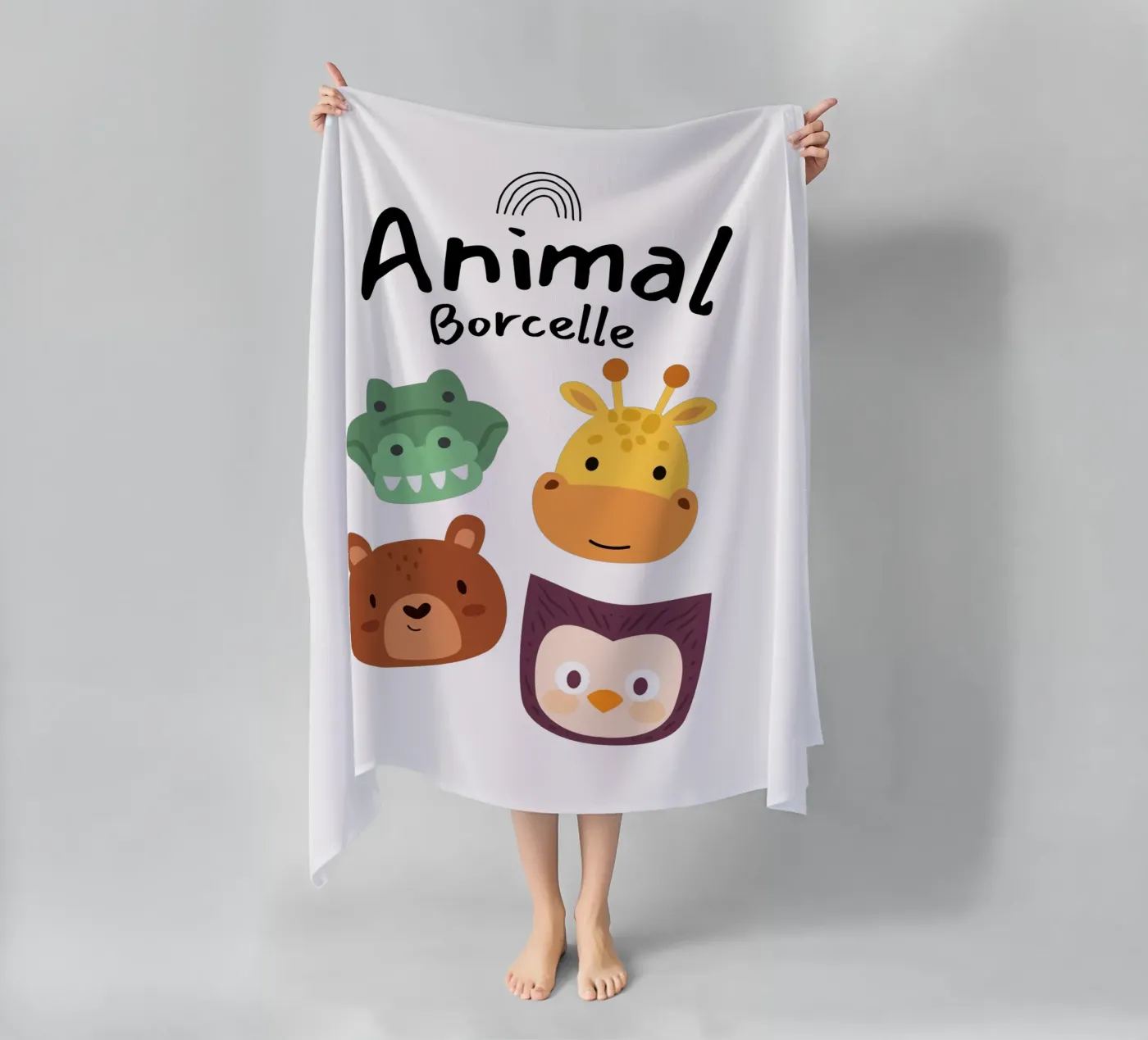 animal borcelle Strandtuch von khoailang