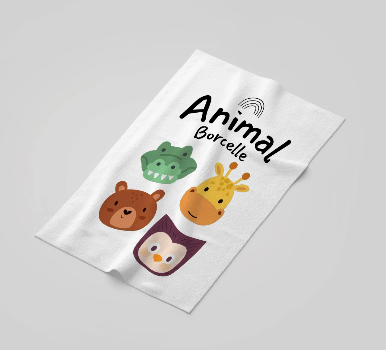 animal borcelle beach towel by khoailang